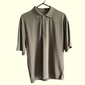 🆕 PGA Champions Tour Men’s Short Sleeve Polo Shirt Chocolate Color Sz L